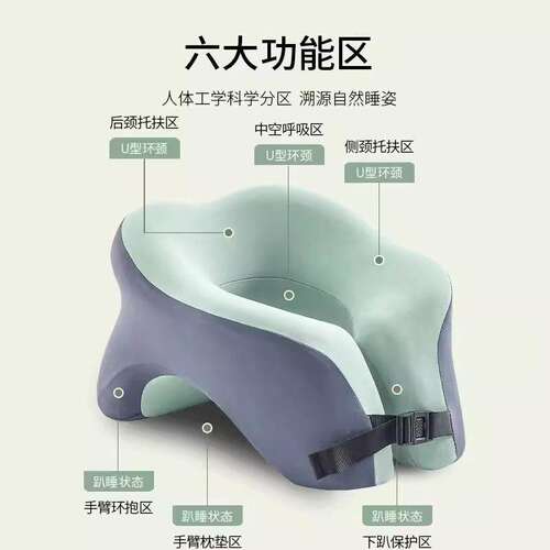 午睡枕趴睡枕学生u型办公室枕午休枕头趴靠枕午睡神器趴护颈支撑 - 图1