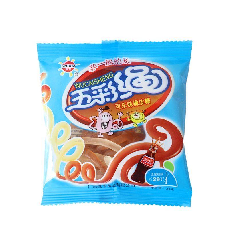 五彩绳软糖糖果趣味橡皮糖24g8090零食水果彩虹童年怀旧即食,淘宝优惠券,粉丝福利购,淘宝优惠卷