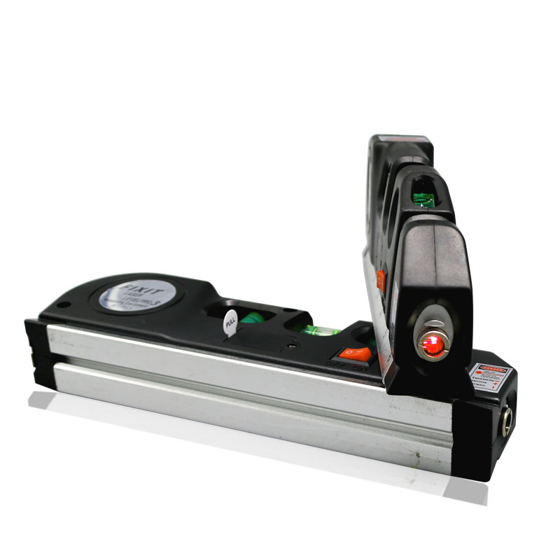 便携式激光水平仪木工水平尺水平珠卷尺直尺多功能十字投线仪测量 - 图0