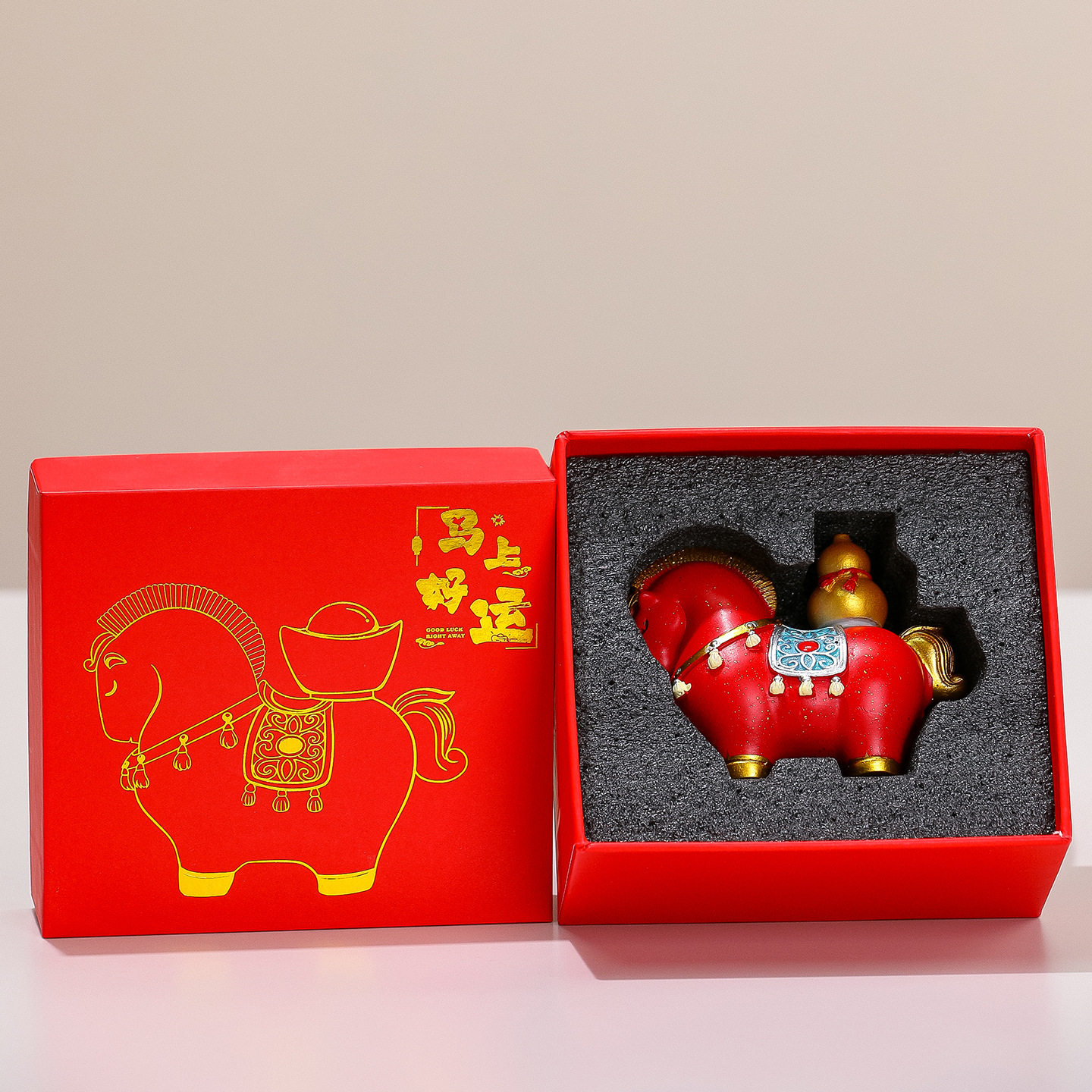 创意国潮马办公室装饰品桌面礼物生肖摆件新款马年礼品新年伴手礼,淘宝优惠券,粉丝福利购,淘宝优惠卷