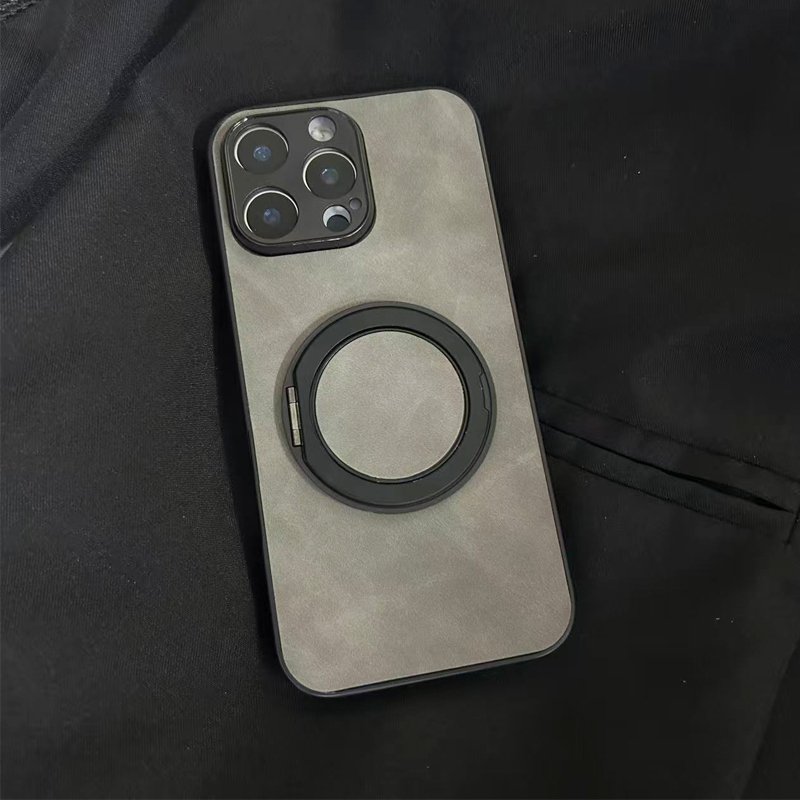 适用于oppoA6Pro手机壳a2m旋转支架A5羊巴皮a3活力版商务A1X公交a58男款a97小众oppo简约a55s全包a36时尚 - 图1