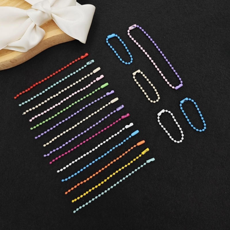 手工烤漆珠链咕卡马卡龙挂件钥匙扣链子链条吊牌diy配件金属彩色,淘宝优惠券,粉丝福利购,淘宝优惠卷