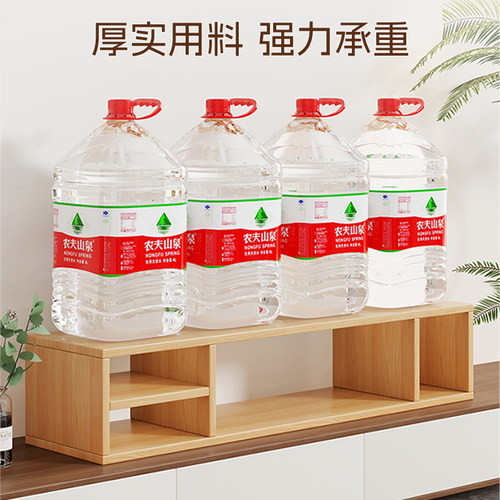 电视机增高架收纳柜电视柜垫高底座加高置物架单层显示器双层原木 - 图3