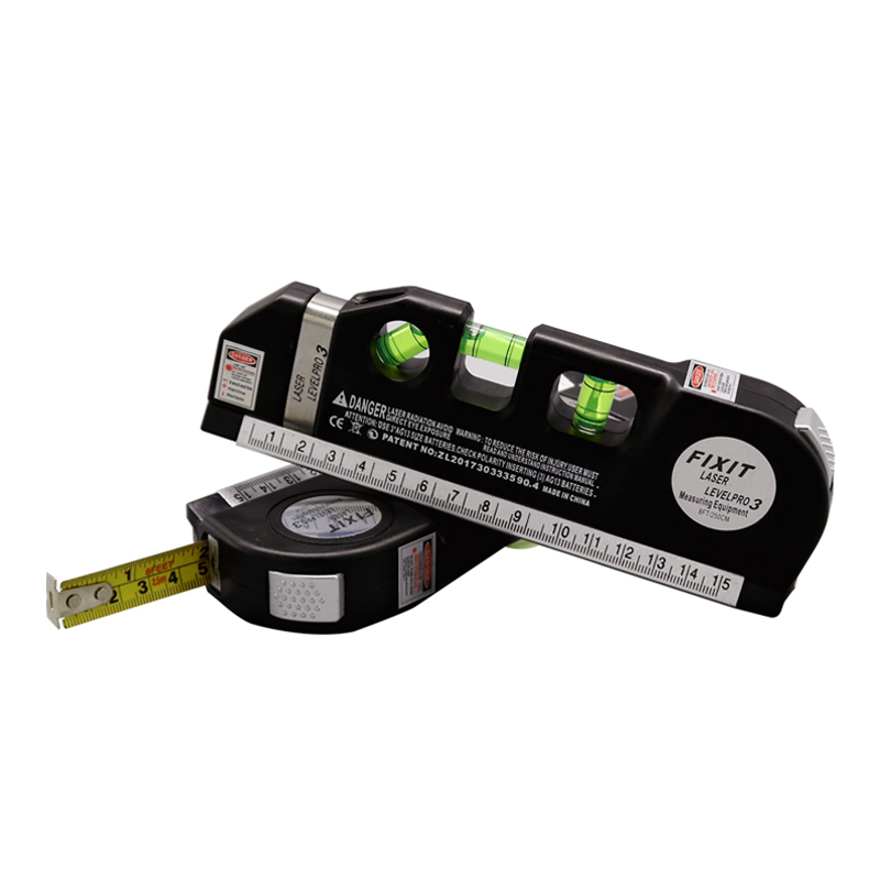 便携式激光水平仪木工水平尺水平珠卷尺直尺多功能十字投线仪测量 - 图3