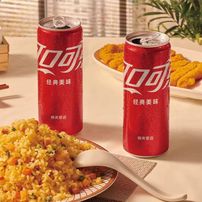 可口可乐330ml*24罐摩登罐经典原味细长罐碳酸饮料汽水批发罐装,淘宝优惠券,粉丝福利购,淘宝优惠卷