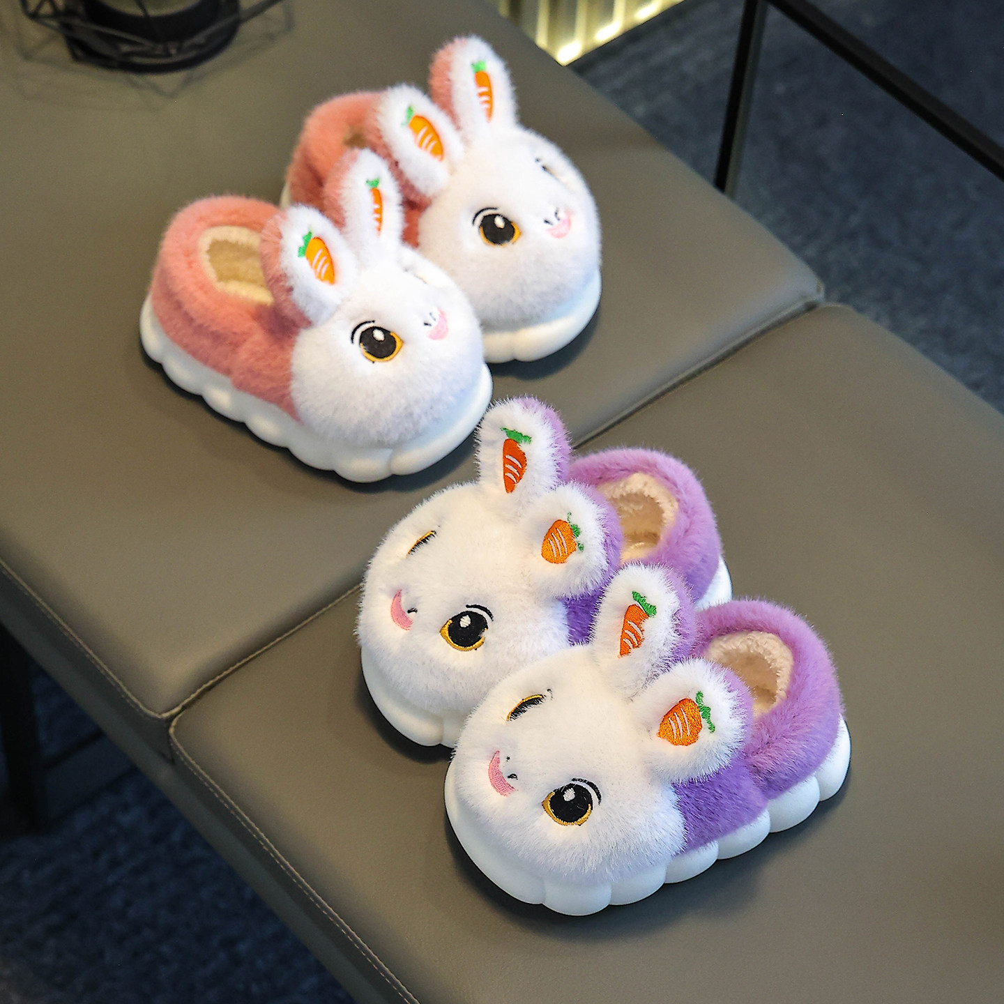 女童棉拖鞋秋冬季室内居家可爱卡通保暖防滑加厚亲子儿童包跟棉鞋,淘宝优惠券,粉丝福利购,淘宝优惠卷