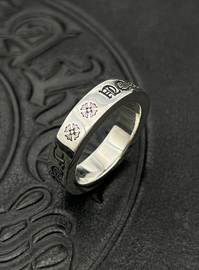 ODEK复古永恒FU*K YOU戒指男女指环经典款潮牌十字架男士霸气