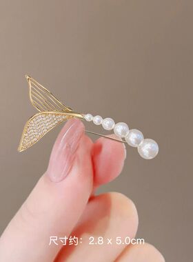 胸针防走光扣别针防走光胸口神器高级感轻奢小众胸花小胸针蝴蝶结