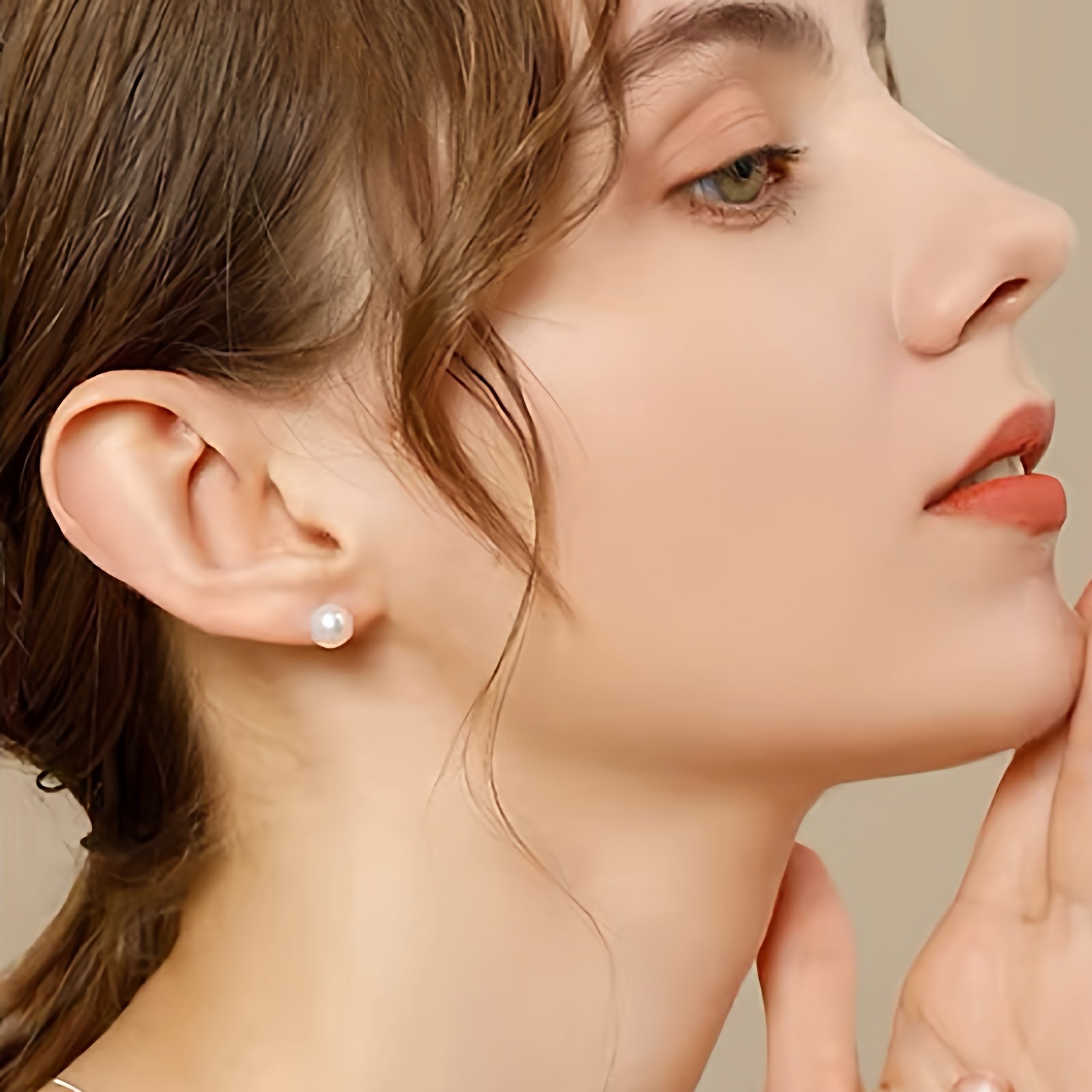 诸暨淡水珍珠耳钉女S925银正圆强光耳饰经典百搭高级气质节日礼物,淘宝优惠券,粉丝福利购,淘宝优惠卷