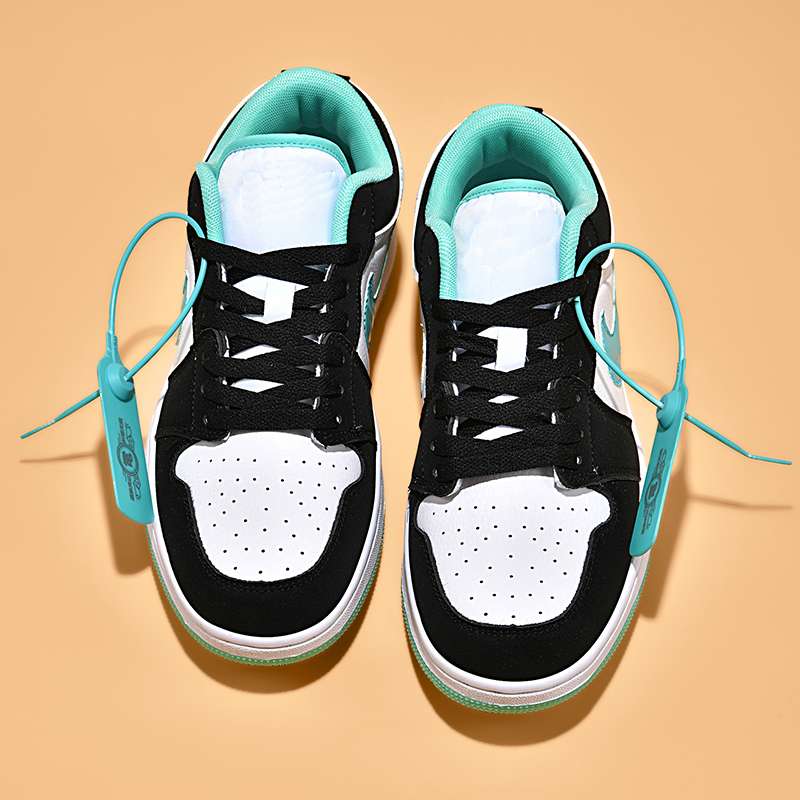 aj1新款男鞋低帮秋季牛仔蓝板鞋aj空军一号运动女鞋熊猫红蓝黑白 - 图2