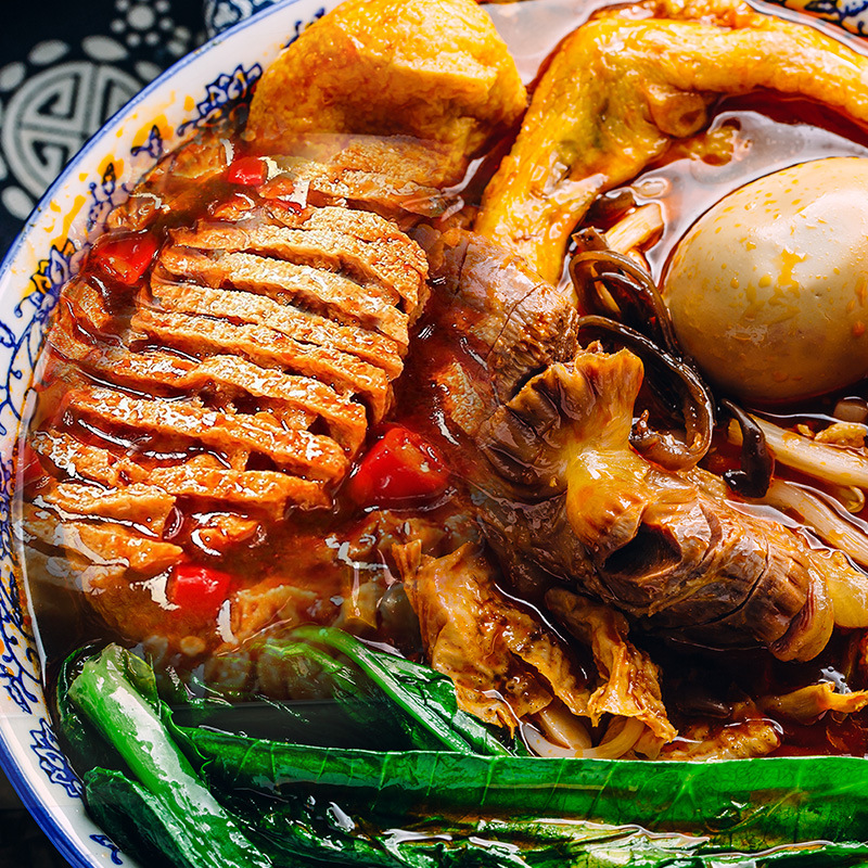 古松豆腐串 豆腐丝 干豆皮 腐竹段 响铃卷 豆制组合品 兰花干麻辣 - 图1