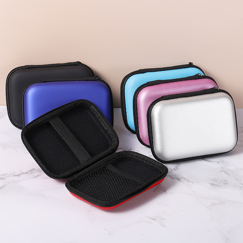 2.5-inch hard drive bag, mobile power supply bag, colorful rectangular EVA charger storage bag, digital packaging box