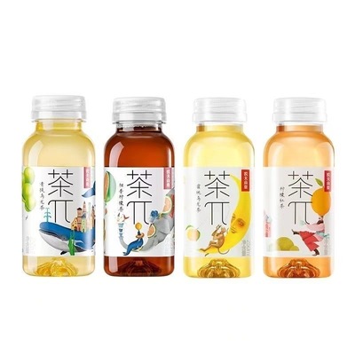 农夫山泉茶派茶π兀迷你250ml*4/6瓶蜜桃乌龙西柚茉莉果汁茶饮料