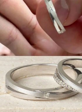 金奎彬直播同款戒指爱之结叠带