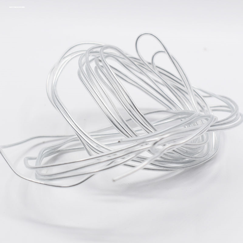 包胶铁丝帽檐服装造型玩偶定型条过塑铝线 diy包塑铝丝 - 图1