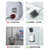 Toilet brush without dead corners silicone soft bristles toilet brush wall-mounted household artifact bathroom cleaning set