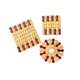 Household bamboo insulation mat large set, casserole mat, anti-scalding dining table mat, placemat, bowl mat, plate mat, high temperature resistance
