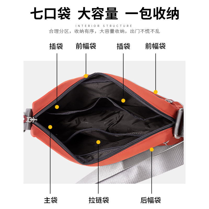 火狐牛津布包妈妈挎包女士帆布超轻斜挎包女2025新款小包轻便女包,淘宝优惠券,粉丝福利购,淘宝优惠卷