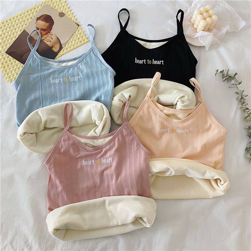 保暖无痕吊带背心女内搭贴身秋冬德绒打底衫修身上衣外穿,淘宝优惠券,粉丝福利购,淘宝优惠卷