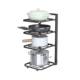 Kitchen storage rack household floor-standing multi-layer pot storage rack multi-functional sink cabinet pot rack countertop