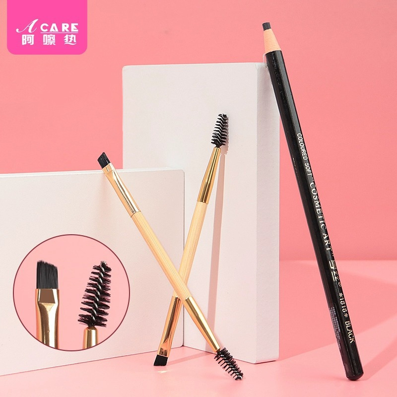 眉刷C1PQ0-化妆刷便携眼部刷初学者眉毛卷翘工具彩妆新手双头刷