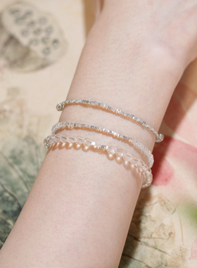 白水晶巨好看的手链手链天然正品