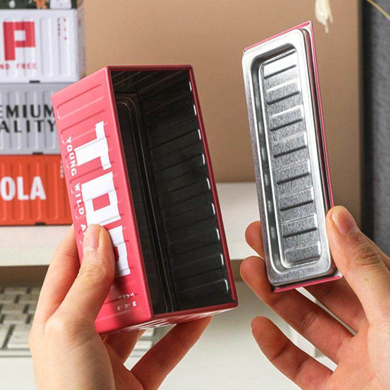 创意集装箱收纳盒桌面小铁皮盒迷你模型装饰摆饰萌粒展示盒长方形,淘宝优惠券,粉丝福利购,淘宝优惠卷