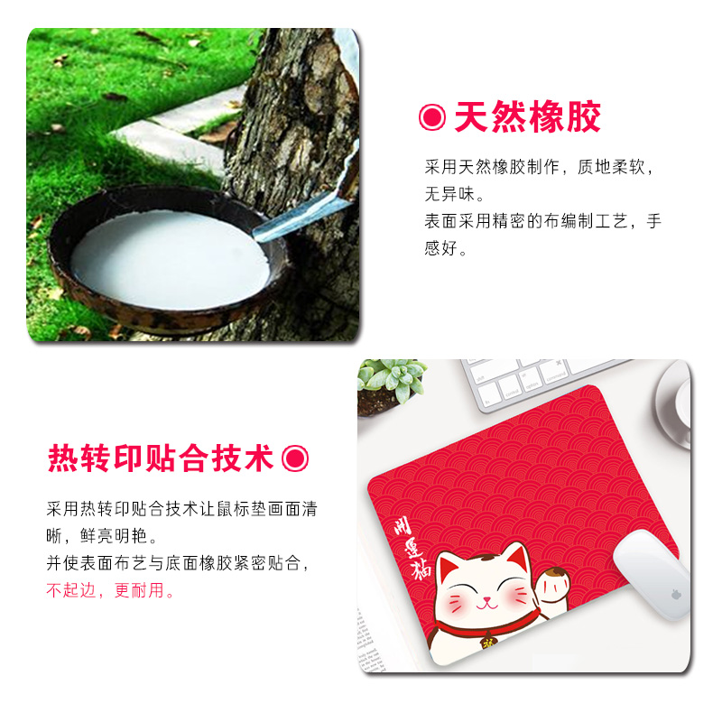 电脑鼠标垫小号可爱女加厚键盘桌垫子办公护腕二次元风景动漫游戏