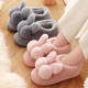 Cotton slippers for women winter 2024 new indoor home couple home warm confinement non-slip wool slippers winter