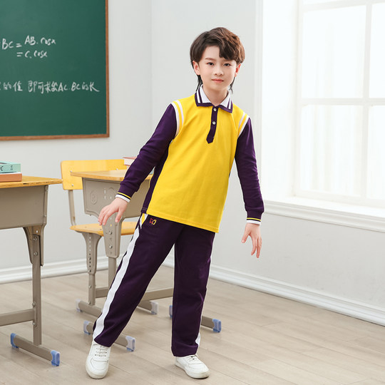 珠海市斗门区小学生校服统一春秋长袖长裤男女生套装新款班服学校