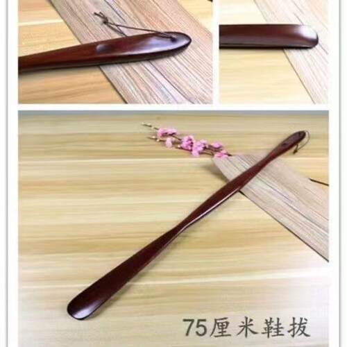 厂家直销鞋拔木质鞋拔子长柄家用提鞋神器实木加长不弯腰鞋抽 - 图2