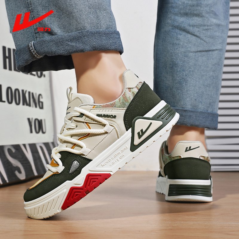 Warrior/回力2025新款板鞋男款秋季百搭皮面休闲时尚运动鞋子男鞋,淘宝优惠券,粉丝福利购,淘宝优惠卷
