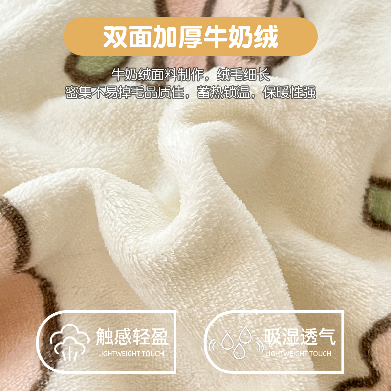 A类牛奶绒新款床上用品四件套学生单人被罩床单枕套冬季三件加绒 - 图0