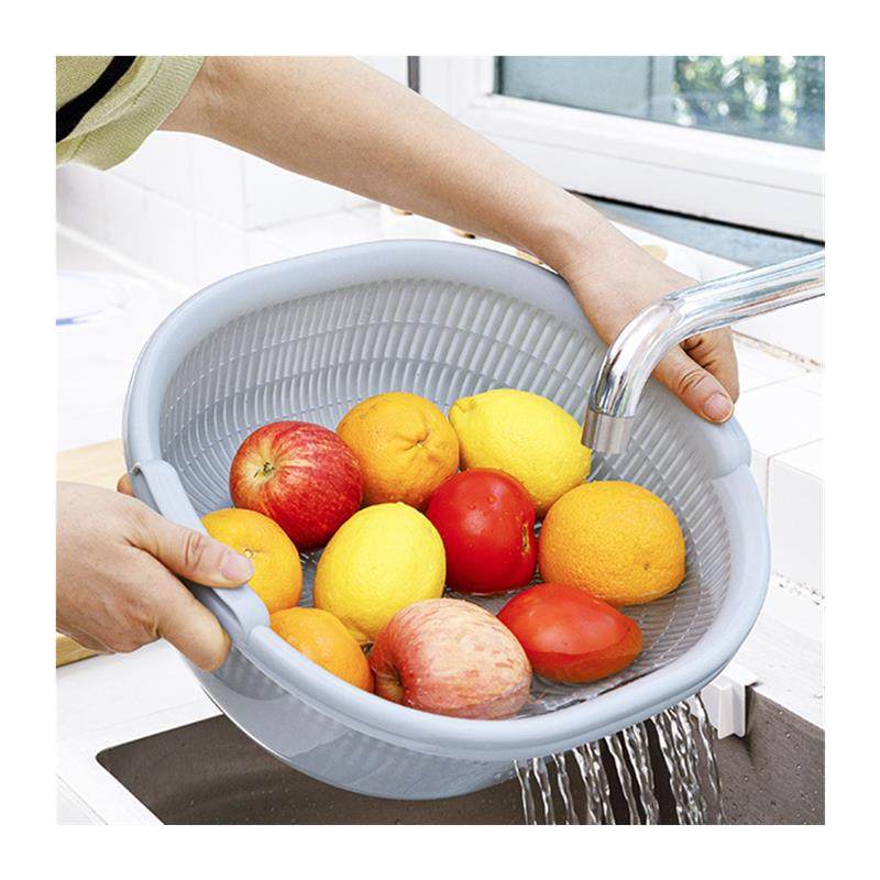 厨房双层塑料滴水篮洗菜盆洗水果篮多用淘米器洗菜篮沥水篮滤水筛,淘宝优惠券,粉丝福利购,淘宝优惠卷