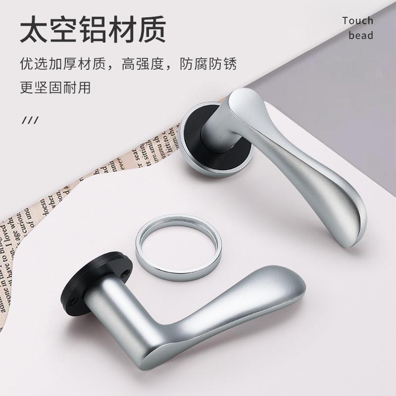 通用型门锁家用室内门锁卧室门房门锁手柄五金门把手木门锁具手柄 - 图1