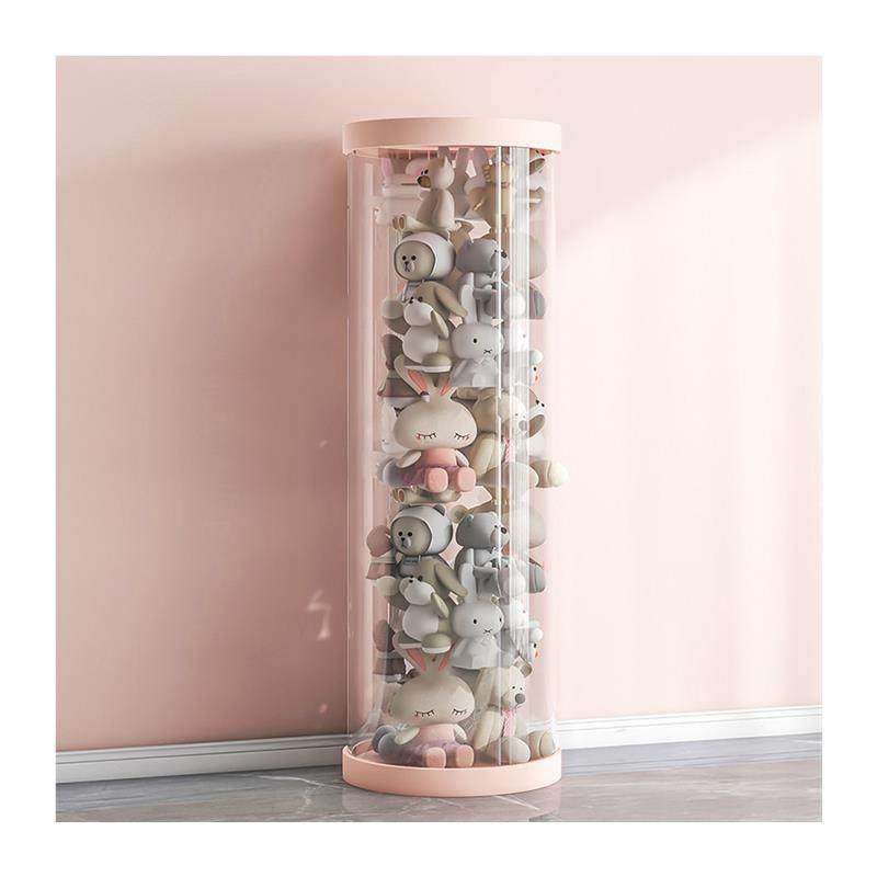 娃娃收纳桶墙毛绒玩偶收纳网兜公仔儿童玩具透明筒神器拉链整理箱,淘宝优惠券,粉丝福利购,淘宝优惠卷