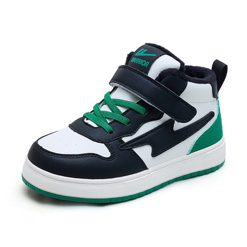 回力童鞋男童棉鞋冬季2025新款板鞋高帮皮面保暖加绒儿童二棉鞋子,淘宝优惠券,粉丝福利购,淘宝优惠卷