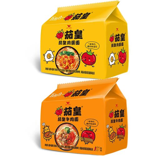 统一茄皇方便面袋装番茄鸡蛋牛肉拉面夜宵速食免煮泡面牛肉面早餐 - 图3