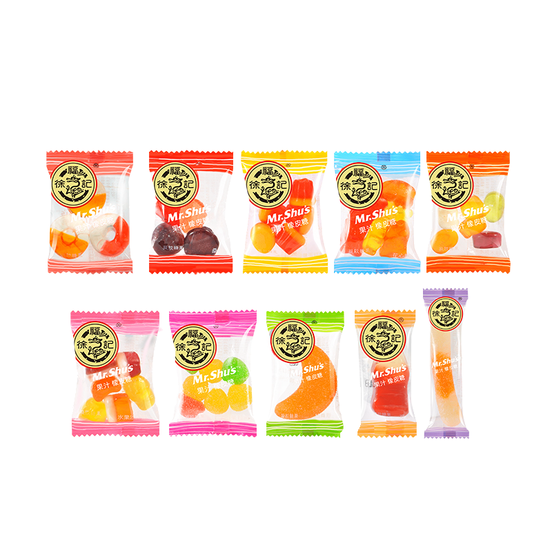 徐福记橡皮糖小熊水果汁桔橘瓣qq软糖混合年货结婚喜糖果儿童零食,淘宝优惠券,粉丝福利购,淘宝优惠卷