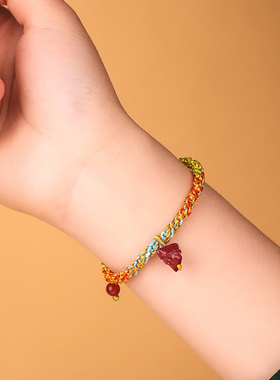 男女端午节五彩编织红绳手链