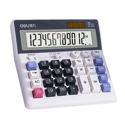 得力计算器计算机电脑会计财务适用大办公室按键大号大屏幕带真人语音款太阳能电子器办公用品多功能键盘显示 - 图3