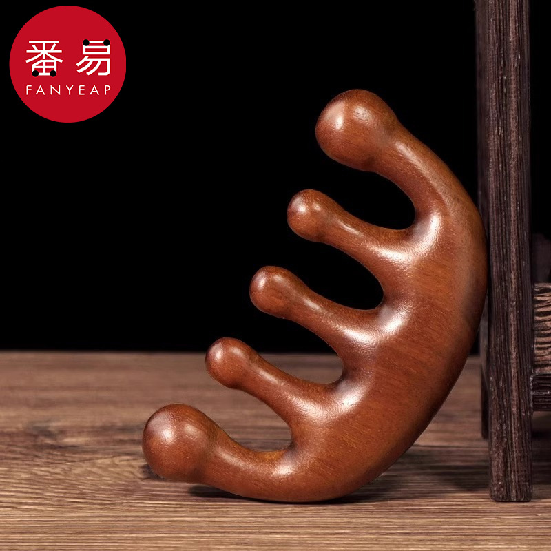 按摩器/头部CA1sn0-梳子梳头男女五指经络梳梳理头发梳头用 - 图0