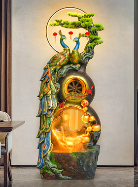 招财摆件葫芦风水轮循环水