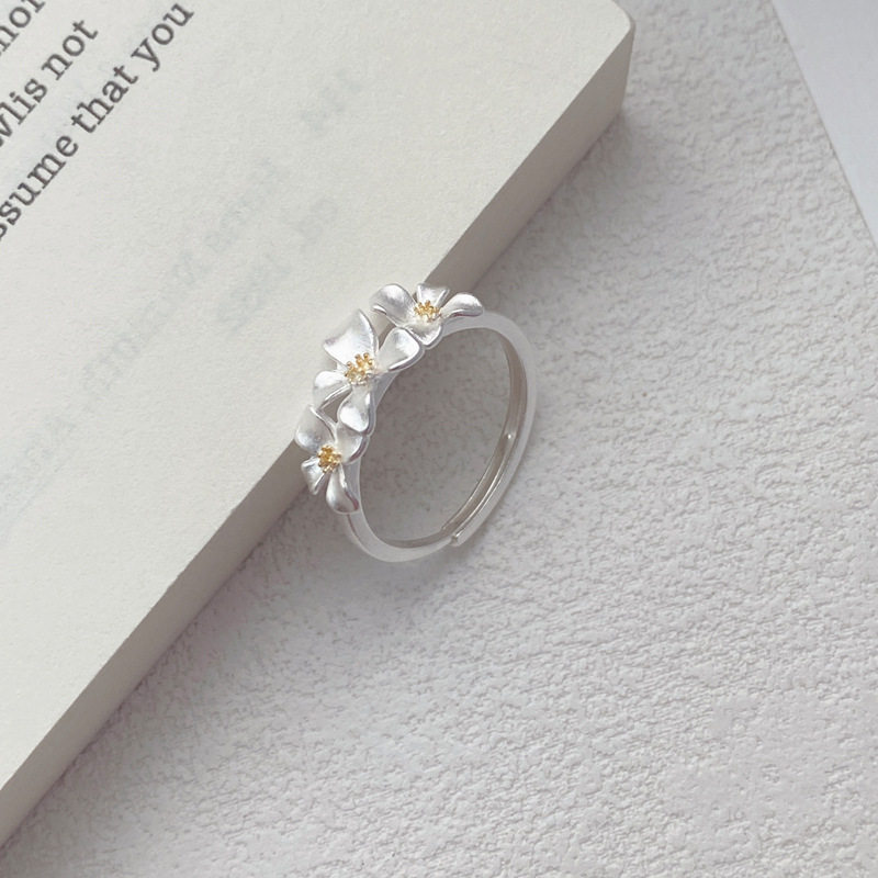 S999 solid silver ring open finger ring index finger ring