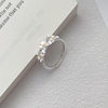 S999 solid silver ring open finger ring index finger ring