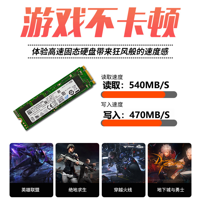 lntel/英特尔企业级DC S3110 512G SATA NGFF 2280 M2固态硬盘SSD - 图0