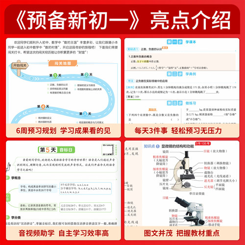 2026秋新一本预备新初一初二初三七八九年级语文数学英语小四门物理化学政治历史地理生物通用版小升初暑假衔接作业初中预习笔记 - 图1