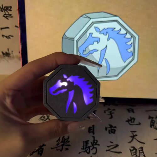 十二生肖护身符石成龙历险记动漫礼物盒周边震动发光装饰模型摆件 - 图0