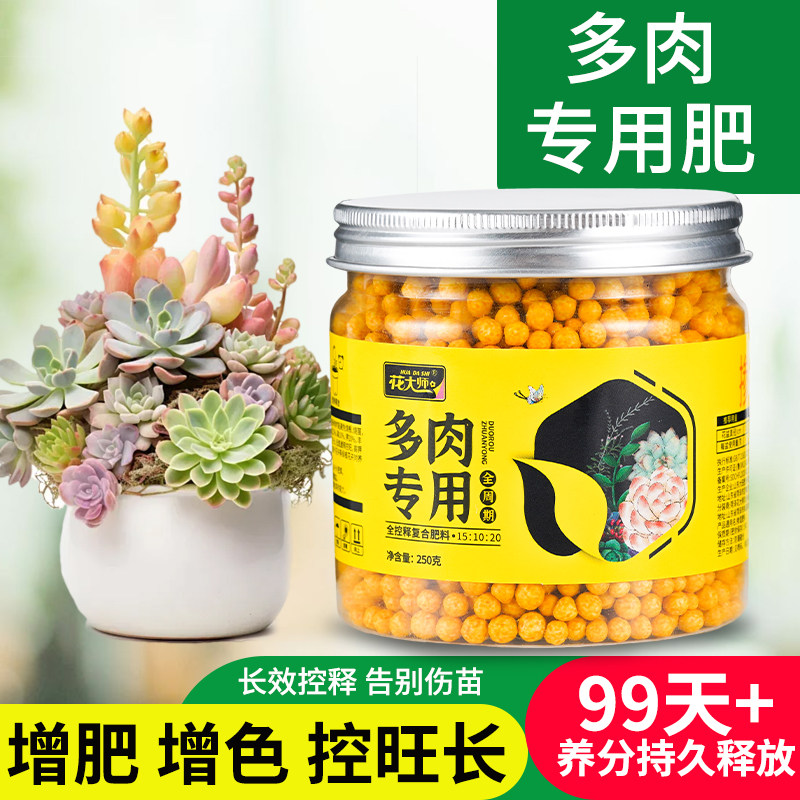 多肉肥料专用肥控释肥缓释肥植物盆栽颗粒肥营养生根增色通用家用,淘宝优惠券,粉丝福利购,淘宝优惠卷