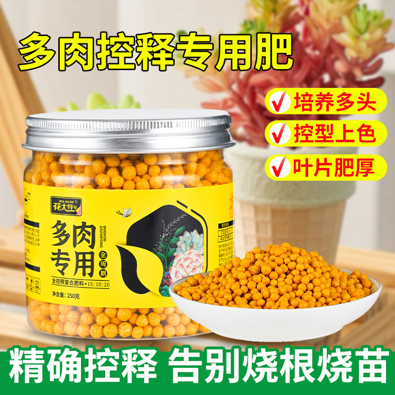 多肉肥料专用肥控释肥缓释肥植物盆栽颗粒肥营养生根增色通用家用,淘宝优惠券,粉丝福利购,淘宝优惠卷